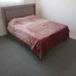 نمای پتو ژله‌ای گل برجسته دو نفره صورتی