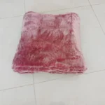 تاه شده پتو ژله‌ای گل برجسته دو نفره صورتی
